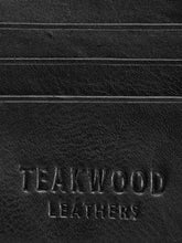 Load image into Gallery viewer, Teakwood Genuine Leather Wallet - Black
