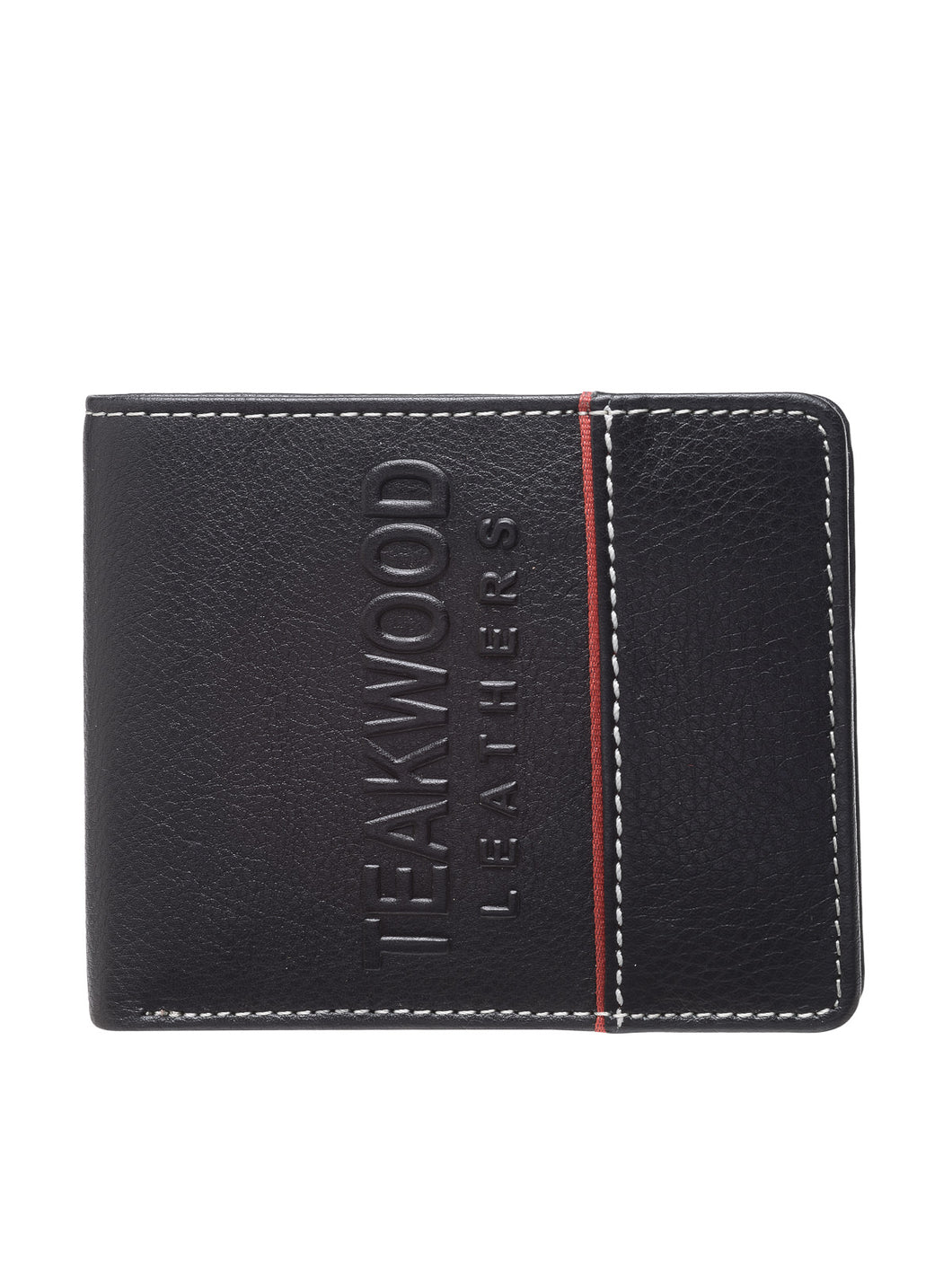 Teakwood Genuine Leather Wallet - Black