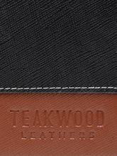 Load image into Gallery viewer, Teakwood Leathers Men Black Solid Two Fold Leather Wallet
