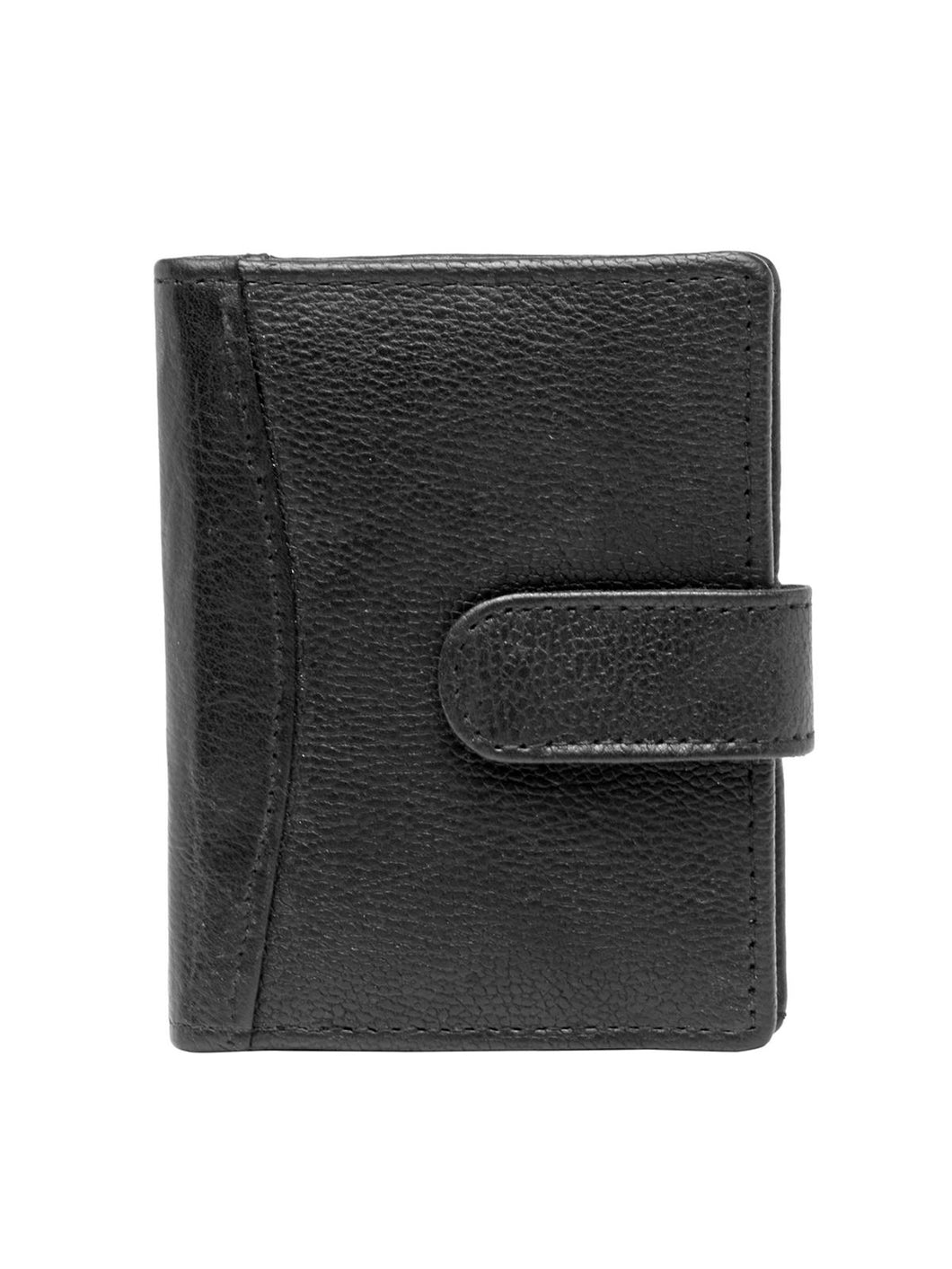 Teakwood Genuine Leather Black Wallet