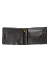 Load image into Gallery viewer, Teakwood Genuine Leather Black Wallet
