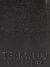 Load image into Gallery viewer, Teakwood Genuine Leather Black Wallet
