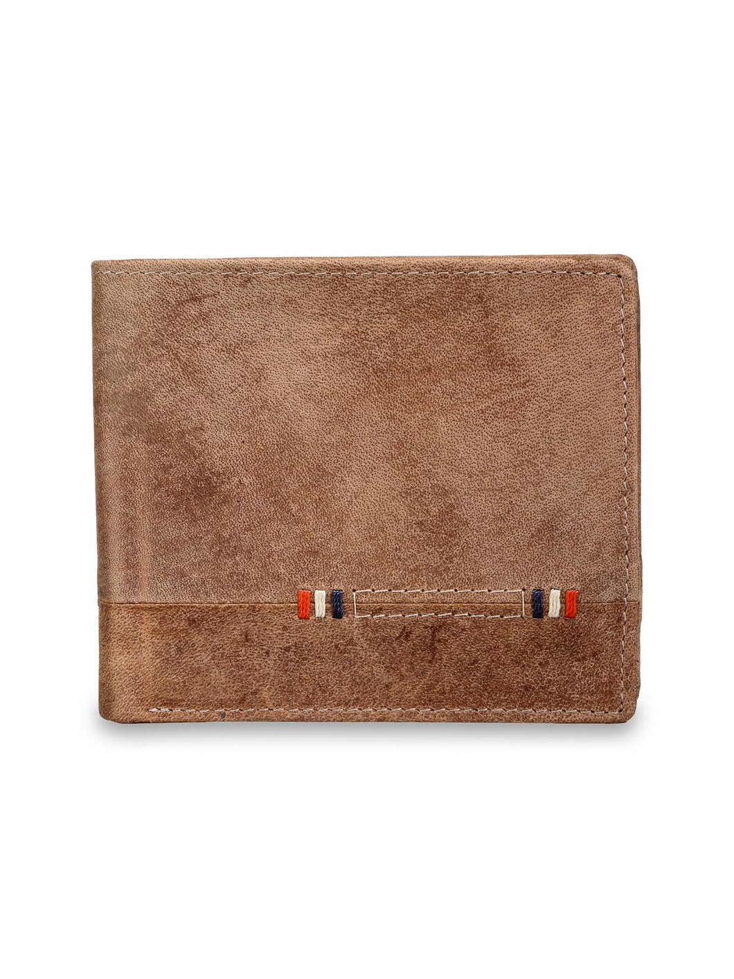 Teakwood Men Genuine Leather Brown Colour Bi Fold Wallets