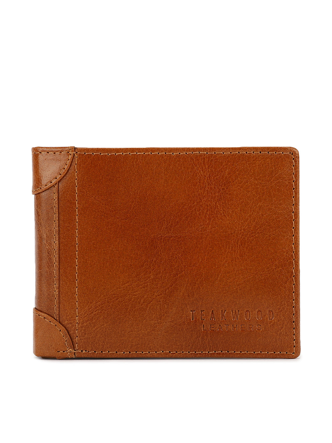 Teakwood Genuine Leather Tan Colour Wallet