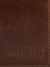 Load image into Gallery viewer, Teakwood Genuine Leather Brown Colour Money Clip
