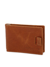 Load image into Gallery viewer, Teakwood Genuine Leather Tan Colour Money Clip
