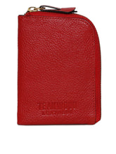 Load image into Gallery viewer, Teakwood Genuine Leather Women Wallet - Red

