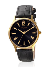 Load image into Gallery viewer, Teakwood leather Golden Men Analog Watch

