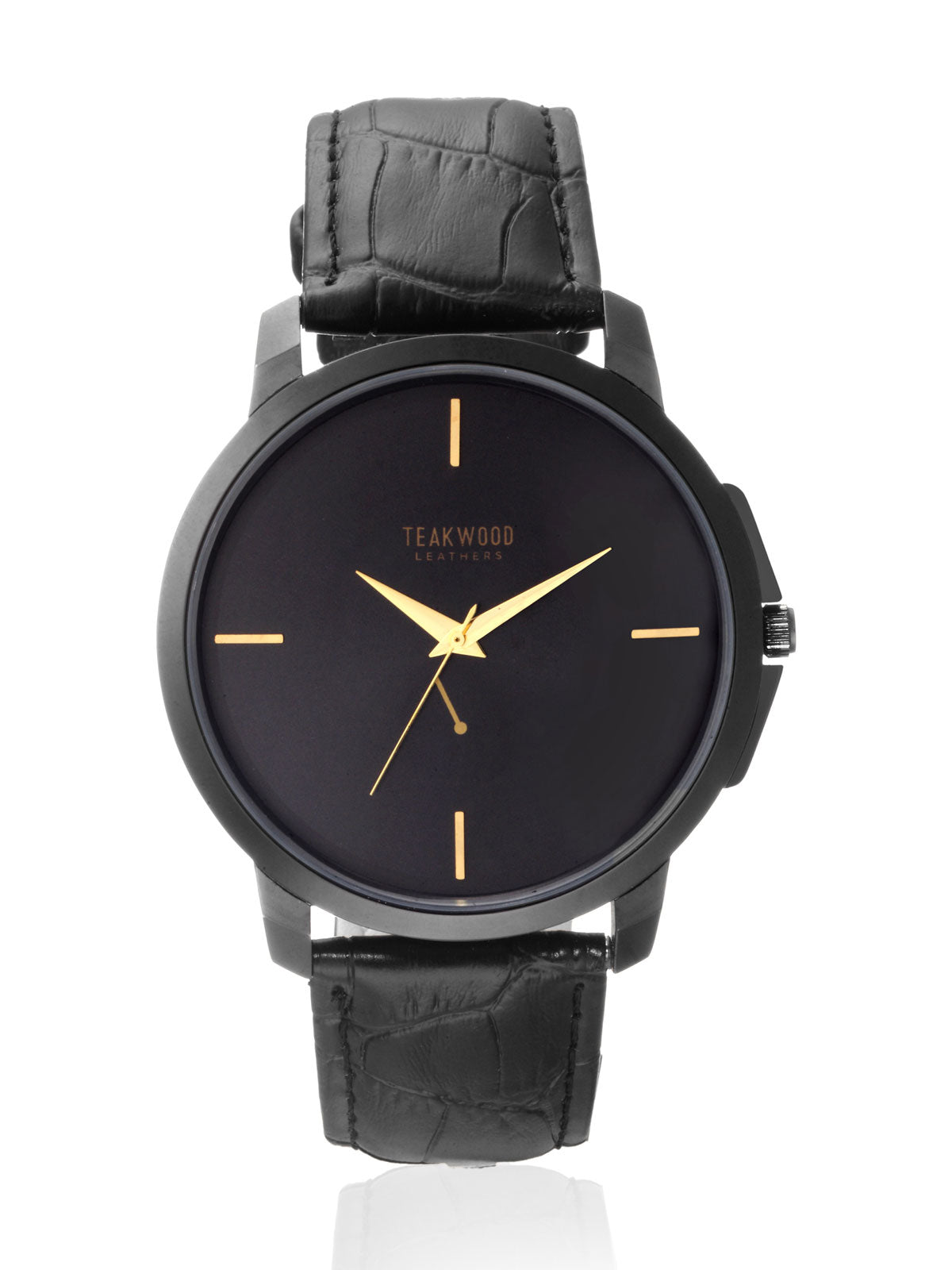Teakwood leather Black Men Analog Watch – Teakwood Leathers