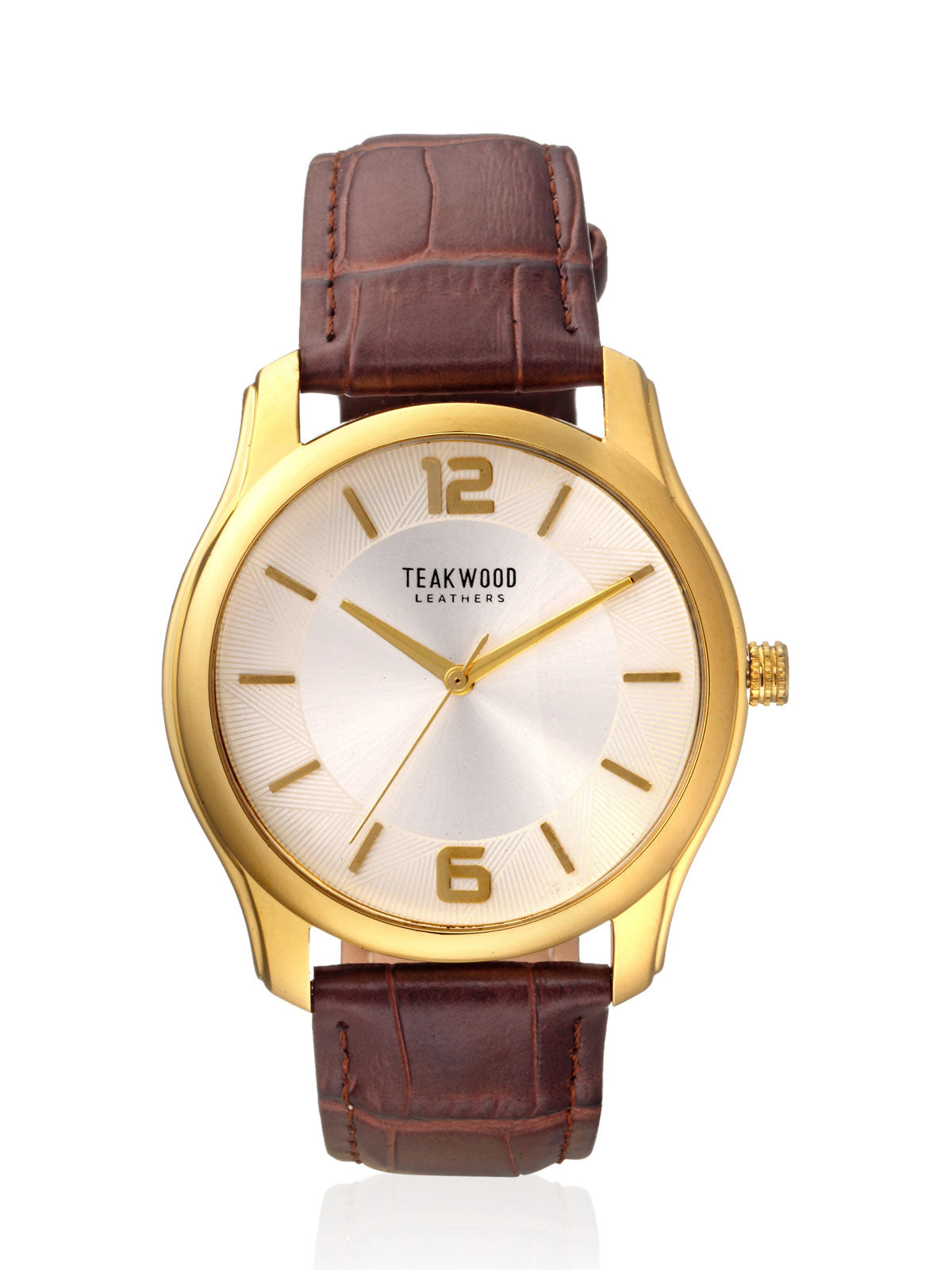 Teakwood leather Golden Men Analog Watch – Teakwood Leathers