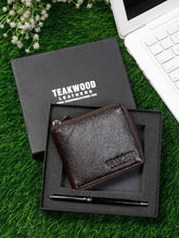 Load image into Gallery viewer, Teakwood Leathers Men Brown &amp; Black Leather Accessory Gift Set
