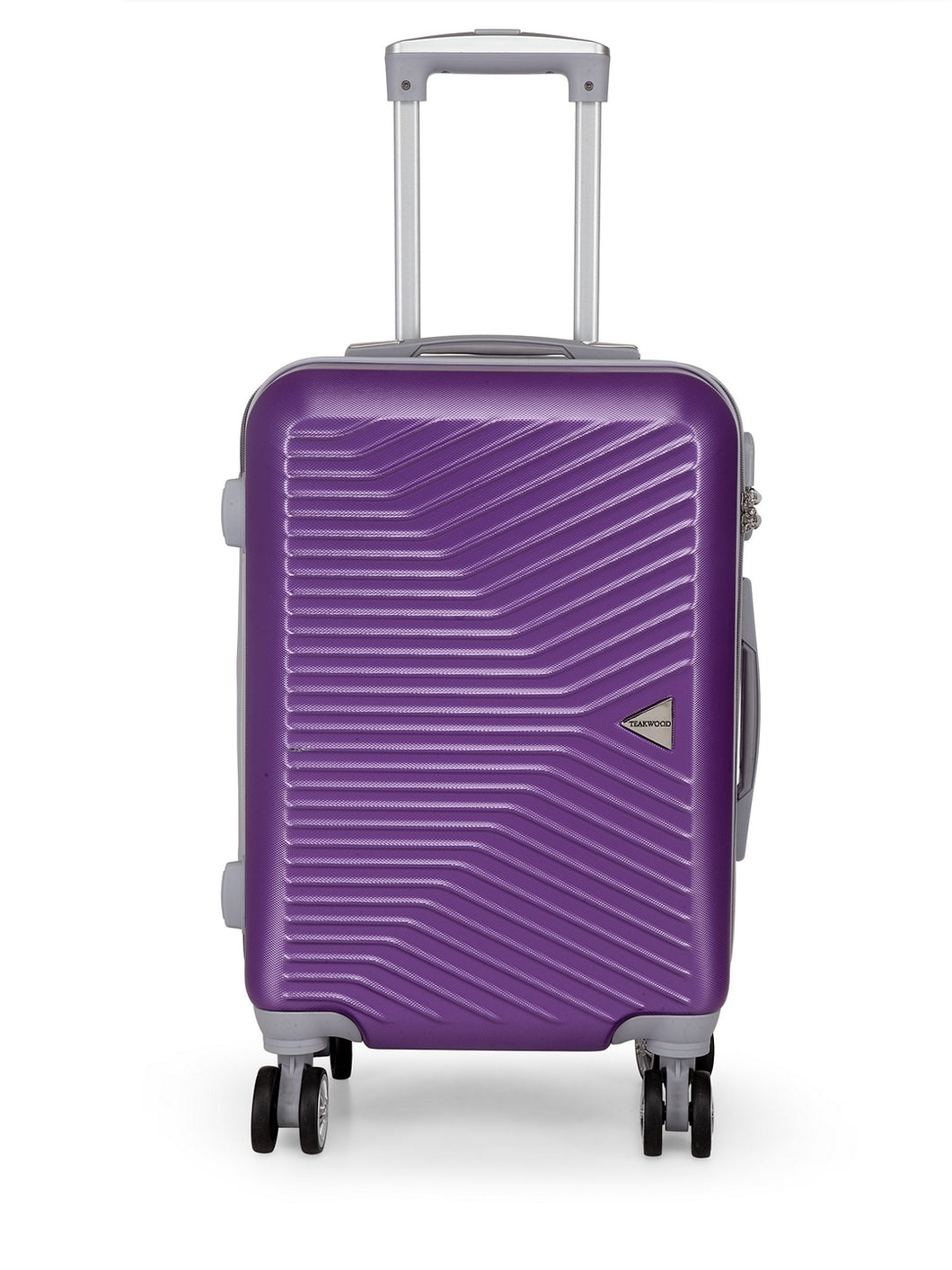 Teakwood Unisex Purple Trolley Bag - Small