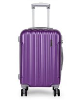 Load image into Gallery viewer, Teakwood Unisex Purple Trolley Bag - Small

