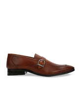 Load image into Gallery viewer, Teakwood Genuine leather Men Brown Semi-formal Slip-On Shoes
