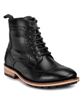 Load image into Gallery viewer, teakwood-genuine-leather-mens-boots-sh-mj-36-zed-black
