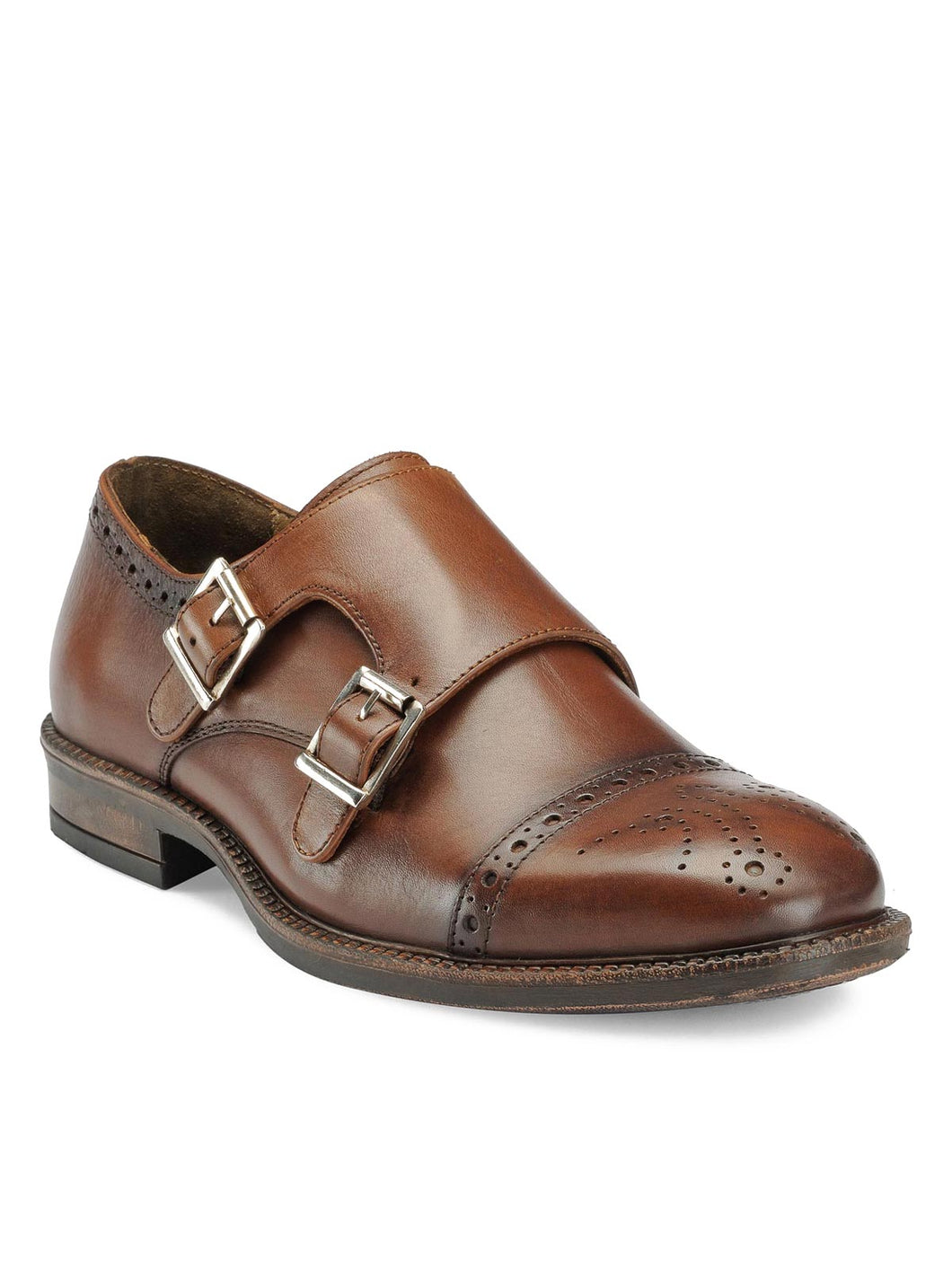 Teakwood Genuine Leather Monk Shoes