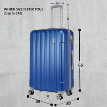 Load image into Gallery viewer, Teakwood Unisex Blue Trolley Bag - Large
