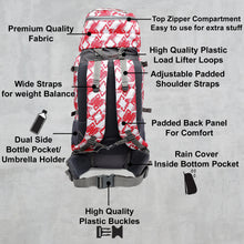 Load image into Gallery viewer, Teakwood Polyester Red Rucksack
