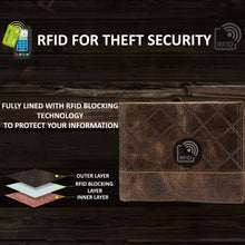 Load image into Gallery viewer, Teakwood Men RFID Blocking Textured Bifold Wallet
