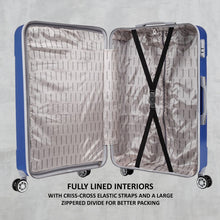Load image into Gallery viewer, Teakwood Unisex Blue Trolley Bag - Large
