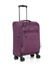 Load image into Gallery viewer, Teakwood Nylon Soft Sided Small Trolley Bag - Purple
