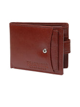 Load image into Gallery viewer, Teakwood Men Genuine Leather Tan Bi Fold Clip Wallet
