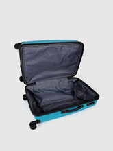 Load image into Gallery viewer, Aqua Blue Textured Hard-Sided Cabin Trolley Suitcase (Medium)
