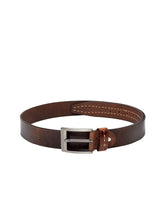 Load image into Gallery viewer, Teakwood Genuine Leather Brown Textured Belt - Clearance sale
